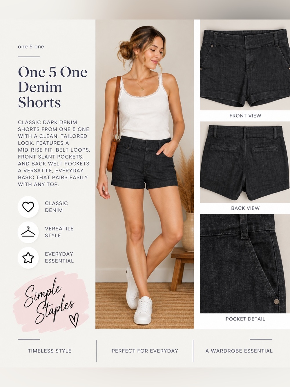 One 5 One‎ Denim Shorts
